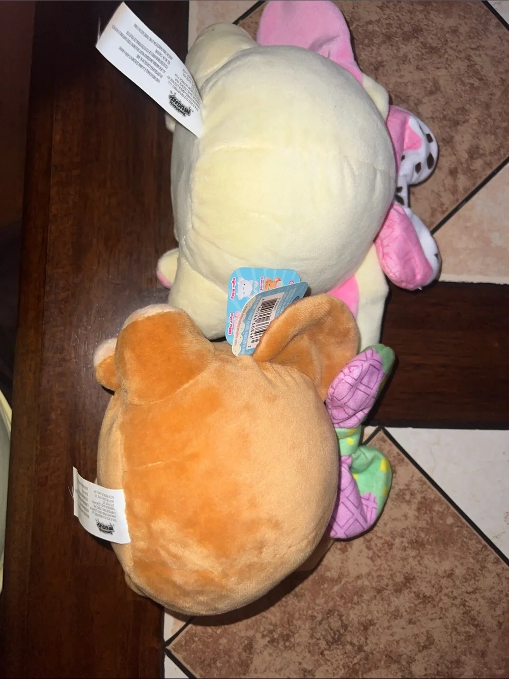 Disney Plush Bear Duo - Cream, Pink & Brown duo